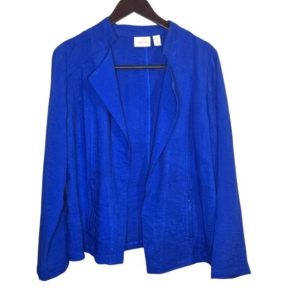Chico’s Open Front Blazer, Size 2 (M/L) [0083] - Picture 1 of 8